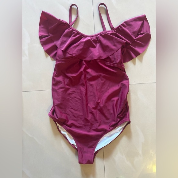 Women's One Piece Maternity Swimsuit size small P purple - Picture 15 of 15
